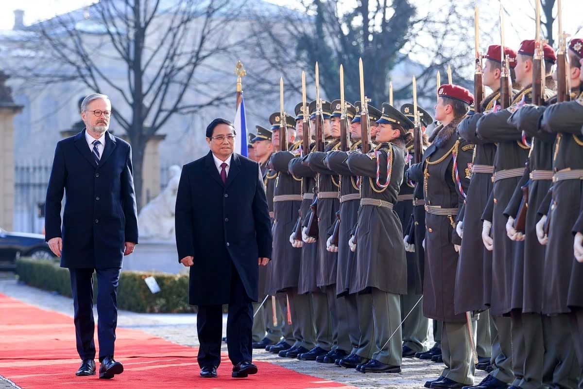 Vietnamese PM Pham Minh Chinh warmed welcomed in Prague on official visit